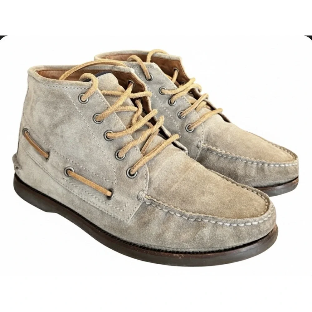 Mens Size 9 Tan Brunello Cucinelli Suede Chukka Boots Ankle Boots Italy Designer